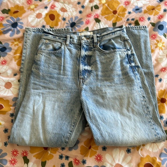Slvrlake London Ankle Jeans Sz 27 Broken Hearts Wash Distressed EUC Straight Leg - Picture 6 of 10